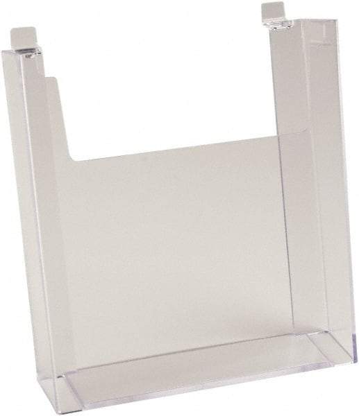 ECONOCO - 8-1/2" Wide x 2-1/4" Deep x 11" High, 1 Compartment, Acrylic Literature Holder - Clear, 8-7/8" Compartment Width x 2-1/4" Compartment Depth x 9-5/8" Compartment Height - Exact Industrial Supply