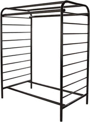 ECONOCO - Black Double Center Floor Display Rack - 48" Wide x 58" High x 28" Deep - Exact Industrial Supply