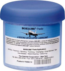 Boelube - BoeLube, 12 oz Jar Cutting Fluid - Paste, For Bending, Forming, Near Dry Machining (NDM) - Exact Industrial Supply