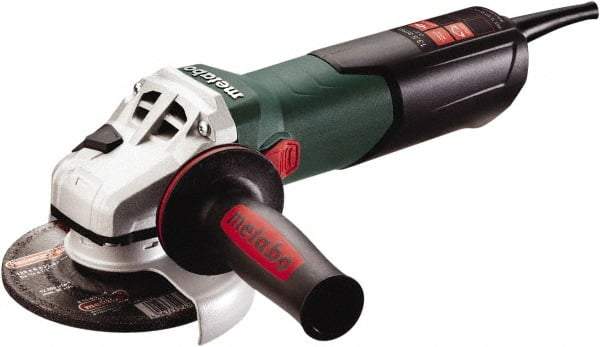 Metabo - 5" Wheel Diam, 2,800 to 9,600 RPM, Corded Angle & Disc Grinder - 5/8-11 Spindle, 120 Volts, 13.5 Amps - Exact Industrial Supply
