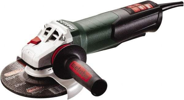 Metabo - 6" Wheel Diam, 9,600 RPM, Corded Angle & Disc Grinder - 5/8-11 Spindle, 120 Volts, 13.5 Amps - Exact Industrial Supply