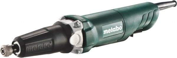 Metabo - 1/4 Inch Collet, 25,000 RPM, Straight, Electric Die Grinder - 120 Volt, 3.5 Amp - Exact Industrial Supply