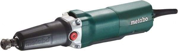 Metabo - 1/4 Inch Collet, 10,000 to 30,500 RPM, Straight, Electric Die Grinder - 120 Volt, 6.4 Amp, 8 Ft. Long Cord - Exact Industrial Supply