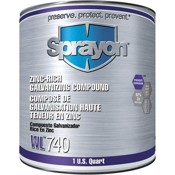 Sprayon - 32 oz Zinc Cold Galvanizing Compound - Comes in Can - Exact Industrial Supply