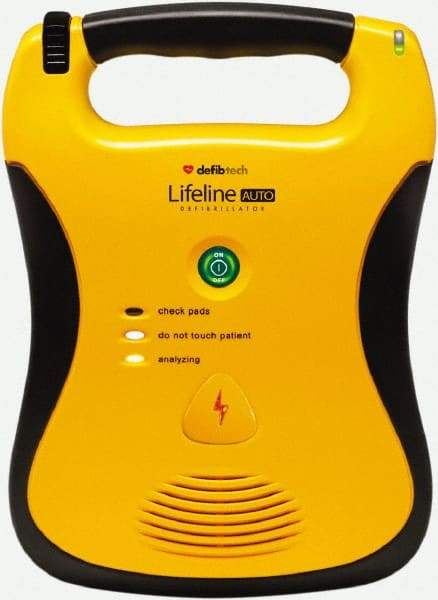 Defibtech - Adult Pad Defibrillator - 9 Volt and Nonrechargeable Lithium Battery Included - Exact Industrial Supply