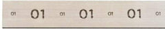 Starrett - 36" Long x 3" Wide x 1-1/4" Thick, AISI Type O1, Tool Steel Oil-Hardening Flat Stock - + 0.015" Long Tolerance, - 0 - 0.005" Wide Tolerance, +/- 0.001" Thick Tolerance - Exact Industrial Supply