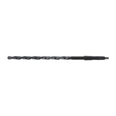 Taper Shank Drill Bit: 0.9843″ Dia, 3MT, 118 °, High Speed Steel Oxide Finish, 11.4173″ Flute Length, 17.3228″ OAL, N Point, Spiral Flute