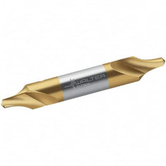 Walter-Titex - Metric Radius Cut 60° Incl Angle High Speed Steel Combo Drill & Countersink - Exact Industrial Supply