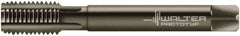 Walter-Prototyp - 7/8-9 UNC 2B 4 Flute Nitride/Oxide Finish Powdered Metal Straight Flute Machine Tap - Modified Bottoming, Right Hand Thread, 140mm OAL, 30mm Thread Length, Oversize - Exact Industrial Supply