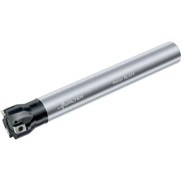 Walter - 40mm Cut Diam, 12mm Max Depth of Cut, 32mm Shank Diam, 250mm OAL, Indexable Square Shoulder End Mill - Multiple Insert Styles, Cylindrical Shank, 90° Lead Angle, Through Coolant, Series Blaxx - Exact Industrial Supply