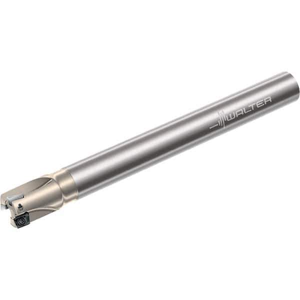 Walter - 25mm Cut Diam, 8mm Max Depth of Cut, 25mm Shank Diam, 200mm OAL, Indexable Square Shoulder End Mill - Multiple Insert Styles, Cylindrical Shank, 90° Lead Angle, Through Coolant, Series Xtra-tec - Exact Industrial Supply