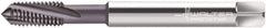 Walter-Prototyp - M8x1.25 Metric 3 Flute 6HX Modified Bottoming Spiral Flute Tap - Powdered Metal, AlCrN Finish, 90mm OAL, Right Hand Flute, Right Hand Thread, Series 2041663 - Exact Industrial Supply