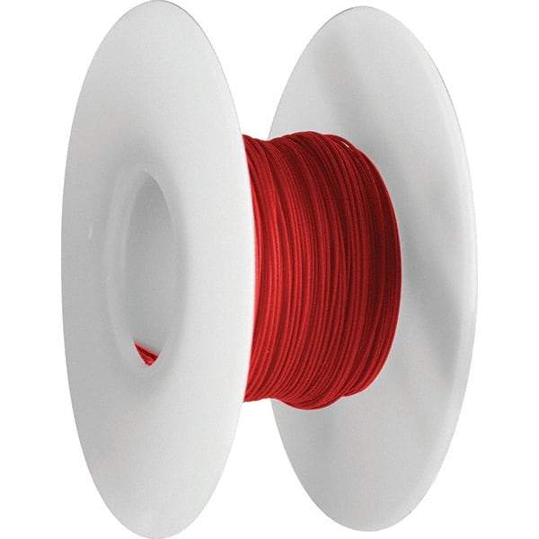 OK Industries - 30 AWG, 1 Strand, 304 m OAL, Copper Hook Up Wire - Red Kynar Jacket - Exact Industrial Supply