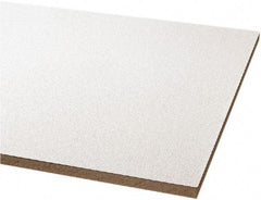 Armstrong World - 24" Long x 24" Wide, Wet-Formed Mineral Fiber Ceiling Tile - ASTM E1264 Specification, White - Exact Industrial Supply