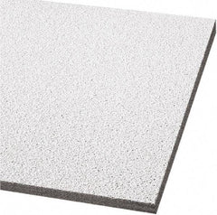 Armstrong World - 24" Long x 24" Wide, Wet-Formed Mineral Fiber Ceiling Tile - ASTM E1264 Specification, White - Exact Industrial Supply