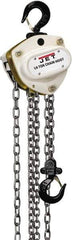 Jet - 1,100 Lb Lifting Capacity, 20' Lift Height, Hand Hoist - Made from Chain - Exact Industrial Supply