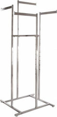 ECONOCO - Chrome 4-Way Display Rack - 71" High - Exact Industrial Supply