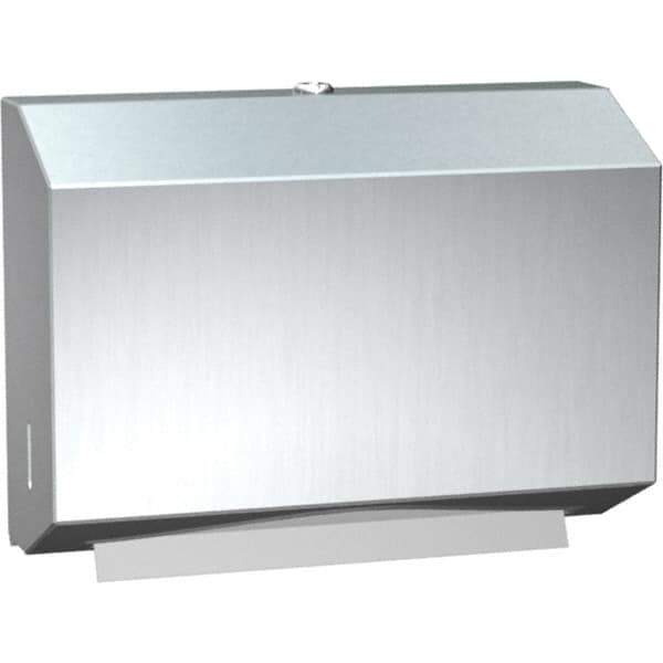 ASI-American Specialties, Inc. - Manual, Stainless Steel Paper Towel Dispenser - 200 C-Fold or 275 Multi-Fold, Silver - Exact Industrial Supply
