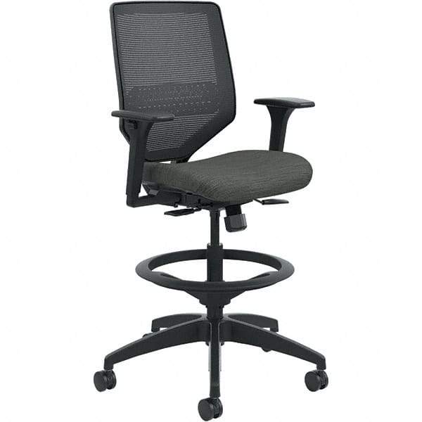 Hon - 53" High Mid Back Chair - 29-3/4" Wide x 28-3/4" Deep, Fabric Mesh Seat, Ink - Exact Industrial Supply