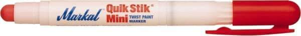 Markal - Red Solid Paint Marker - Fine Medium Tip, Alcohol Base Ink - Exact Industrial Supply