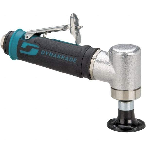 Dynabrade - 2" Max Disc, 25,000 RPM, Pneumatic Handheld Disc Sander - 23 CFM, 1/4" Inlet, 0.4 hp, 90 psi, Includes Wrench & Disc Sander - Exact Industrial Supply