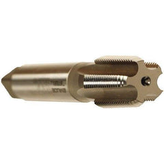 Emuge - 3/4-14 NPT Thread, 6 Flute Standard Pipe Tap - 5.512" OAL, 1.38" Thread Length, 29/32" Shank Diam, Bright Finish, Cobalt - Exact Industrial Supply