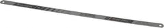 Starrett - 12" Long, 18 Teeth per Inch, Carbon Steel Hand Hacksaw Blade - Toothed Edge, 1/2" Wide x 0.025" Thick, Flexible - Exact Industrial Supply