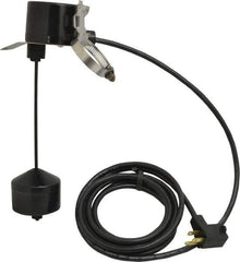 Little Giant Pumps - 115/230 AC Volt, Piggyback Vertical Mechanical Float Switch, Sump, Sew and Eff, Float Switch - 10 Ft. Cord Length, 1/5 HP, PVC, 13 Amperage Rating, For Use with Universal - Exact Industrial Supply
