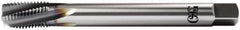 OSG - M30x3.50 Metric Coarse 6 Flute Plug Spiral Flute Tap - Vanadium High Speed Steel, TiCN Finish, Left Hand Flute, Right Hand Thread, D20, Series 13118 - Exact Industrial Supply