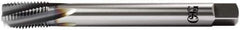 OSG - M27x3.00 Metric Coarse 5 Flute Plug Spiral Flute Tap - Vanadium High Speed Steel, TiCN Finish, Left Hand Flute, Right Hand Thread, D9, Series 13118 - Exact Industrial Supply