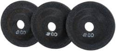 PRO-SOURCE - 60 Grit, 2" Wheel Diam, 5/32" Wheel Thickness, 3/8" Arbor Hole, Depressed Center Wheel - Aluminum Oxide - Exact Industrial Supply