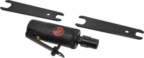 PRO-SOURCE - 1/4" Collet, Straight Handle, Air Straight Die Grinder - 25,000 RPM, Front Exhaust, 4 CFM, 0.3 hp, 90 psi, 1/4 NPT Inlet - Exact Industrial Supply