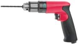 Sioux Tools - 1/4" Keyed Chuck - Pistol Grip Handle, 4,000 RPM, 11.8 LPS, 25 CFM, 0.6 hp - Exact Industrial Supply