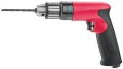 Sioux Tools - 3/8" Keyed Chuck - Pistol Grip Handle, 6,000 RPM, 11.8 LPS, 25 CFM, 0.6 hp - Exact Industrial Supply