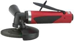 Sioux Tools - 4" Wheel Diam, 12,000 RPM, Pneumatic Angle & Disc Grinder - 3/8-24 Spindle, 35 CFM, Rear Exhaust - Exact Industrial Supply