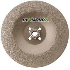 Camel Grinding Wheels - 24 Grit, 7" Wheel Diam, 1/4" Wheel Thickness, Type 29 Depressed Center Wheel - Diamond, 8,500 Max RPM - Exact Industrial Supply