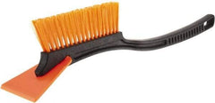 Ability One - Snow Shovels & Scrapers - 19-1/4" HANDLE BLK SCRAPER&SNOW BRUSH - Exact Industrial Supply