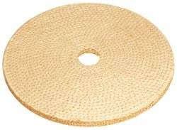 Osborn - 6" Diam x 1/4" Thick Unmounted Buffing Wheel - 9 Ply, Laminated Sisal, 1" Arbor Hole, Hard Density, Coarse Grade - Exact Industrial Supply