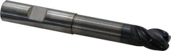 OSG - 1/2", 4 Flute, Single End, Solid Carbide, 0.12" Corner Radius End Mill - 4" OAL, 35° Helix, Right Hand Flute, 5/8" LOC, Right Hand Cut, 2-1/4" Extended Reach - Exact Industrial Supply