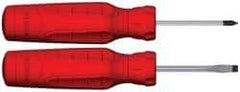 Proto - 2 Piece Slotted & Phillips Screwdriver Set - Bit Sizes: Philips #1 - Exact Industrial Supply