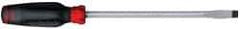 Proto - 318mm OAL Keystone Slotted Screwdriver - 203mm Blade Length, Round Shank, Ergonomic Handle - Exact Industrial Supply