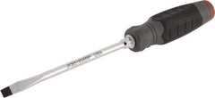 Proto - 267mm OAL Keystone Slotted Screwdriver - 152mm Blade Length, Round Shank, Ergonomic Handle - Exact Industrial Supply