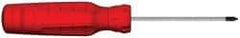 Proto - #0, 5-1/4" OAL, Standard Phillips Screwdriver - 2" Blade Length, Round Shank, Ergonomic Handle - Exact Industrial Supply