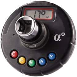 Proto - 60 to 1,195 Torque & Angle Adapter - 3/8" Drive, 3-23/64" OAL, Angle: ±2°, Torque: CW: ±3%, CCW: ±4% Accuracy - Exact Industrial Supply