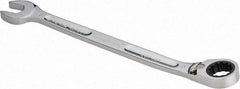 Proto - 18mm 12 Point Combination Wrench - 15° Head Angle, 10-11/16" OAL, Steel, Chrome Finish - Exact Industrial Supply