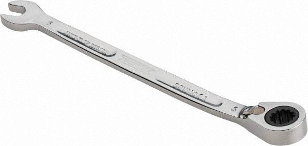 Proto - 6mm 12 Point Combination Wrench - 15° Head Angle, 4-59/64" OAL, Steel, Chrome Finish - Exact Industrial Supply