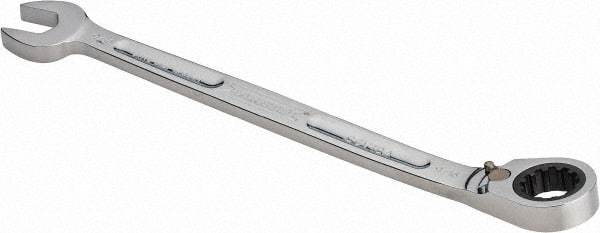 Proto - 9/16" 12 Point Combination Wrench - 15° Head Angle, 8-49/64" OAL, Steel, Chrome Finish - Exact Industrial Supply