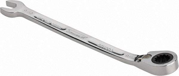 Proto - 9/32" 12 Point Combination Wrench - 15° Head Angle, 5-5/32" OAL, Steel, Chrome Finish - Exact Industrial Supply
