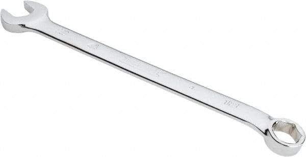 Proto - 18mm 6 Point Combination Wrench - 15° Offset Angle, 10-1/2" OAL, Steel, Chrome Finish - Exact Industrial Supply