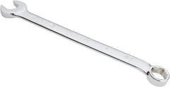 Proto - 18mm 6 Point Combination Wrench - 15° Offset Angle, 10-1/2" OAL, Steel, Chrome Finish - Exact Industrial Supply